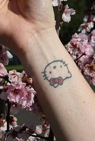 Moni Hello Wrist tattoo