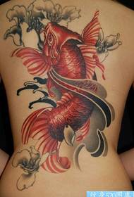 raudono kalmaro tatuiruotė