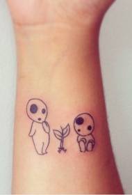 isihlakala esimnyama se-monster tattoo encane