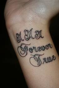 tatuaggio inglese da polso