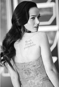 szépség divat vissza angol tetoválás kép