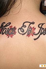 назад латинські татуювання візерунок