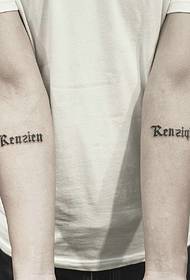 paprastos paprastos riešo riešo tatuiruotės