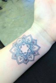wrist beautiful black gray mandala tattoo pattern