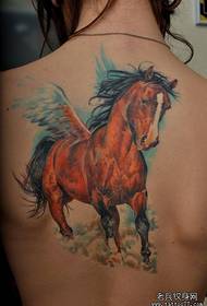 një mizë në anën e pasme model tatuazh kali