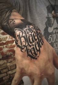 ranne musta kukka kirje tatuointi tatuointi