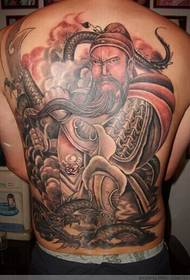 boys Guan Gong tattoo tattoo reş û spî hêjîrê 95112- tattoo bedewê pişta bedewê reş û spî ya milyaketek reş