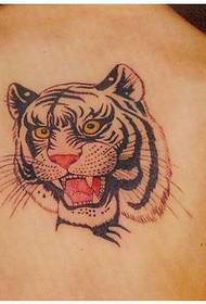 задняя часть татуировки головы тигра - рекомендованная картина показа татуировки Фуян