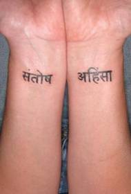 modello di tatuaggio personaggio polso