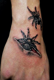 patró de tatuatge de canya amb esquinç de canell