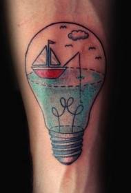 Pola pigeulang corak warna anu ngagelarna nganggo pola Tattoo Lampu Gugus