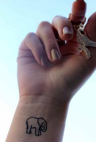 female wrist beautiful small fresh totem tattoo