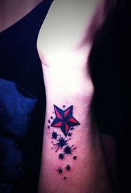 zápästie osobnosť päťbodové hviezdy tetovanie