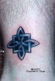 Келтски чвор узорак квадратне тетоваже