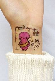 sumbanan nga cute nga tattoo sa cartoon Daquan