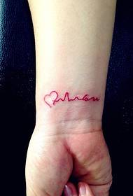 zapestni EKG tatoo tatoo osebnost