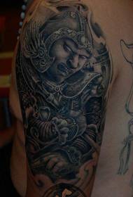 Jungen zurück klassisch gut aussehend Zhao Yun Tattoo Bild