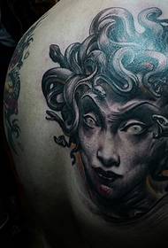 Modello di tatuaggio medusa posteriore