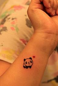 djevojka zapešće crtani panda tetovaža uzorak 96826 - lijepo izgleda lijep zglob sanskritska tetovaža
