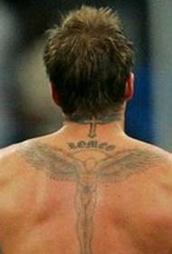Beckhamo nugaros tatuiruotė