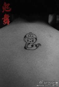 mažas gyvatės tatuiruotės modelis ant mažos tendencijos 95211 nugaros - realus kobros tatuiruotės modelis