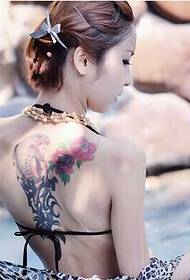 სექსუალური სილამაზის უკან tattoo სურათი