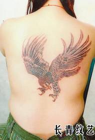 beauty back eagle tattoo pattern - 阜阳 Doporučuje se obrázek tetování