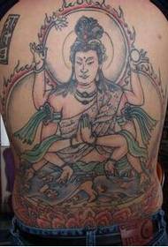 wavulana nyuma classic Hindi Buddha sanamu kidini tatoo picha Picha