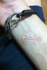 Tattoo ຂະຫນາດນ້ອຍ Anchor Invisible Tattoo 96832 - tattoo ຂະຫນາດນ້ອຍແລະສວຍງາມທີ່ບໍ່ສາມາດເບິ່ງເຫັນໄດ້