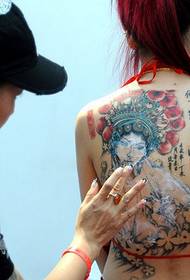 Oriental seksi lepota cool back back drama cvet tatoo slike