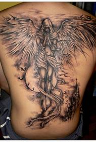 Karya Seni Tato Wuhu Jie Tattoo: Back Tattoo Pattern