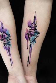 pulso nga elegante nga watercolor nga tattoo sa tattoo