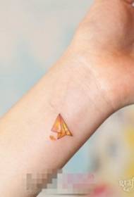 girls wrist painted lines fresh paper airplane tattoo pictures