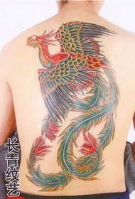 zadní phoenix tetování vzor - Xiangyang tetování show bar doporučeno