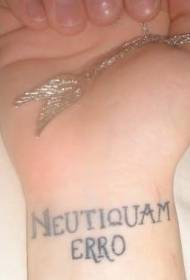 pergelangan tangan neutiquam ero tattoo Picture