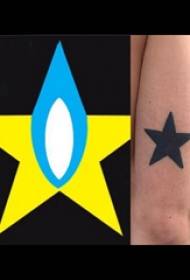 stella tatuaggio figura ragazza polso sulla foto tatuaggio stella