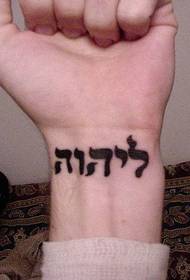 เป็นภาพรอยสักที่ข้อมือของชาวยิวของพระเจ้า
