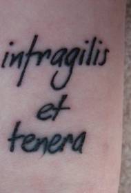 lámh úr pictiúr tattoo aibítir Laidineach