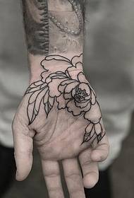 zápěstí chryzantéma tetování vzor