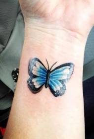 Modello di tatuaggio da polso farfalla arte