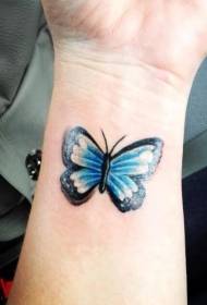 Húðflúrmynstur úlnliðs Butterfly Art