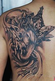 ʻO ka ihu elephant God dew back tattoo kiʻi