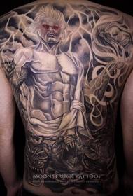 ragazzi tornano effetto tatuaggio ritratto in bianco e nero in stile europeo e americano