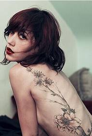lijepa ljepota leđa osobnost tetovaža slika slika