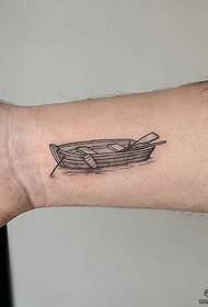 zapešće brod mali svježi uzorak tetovaža