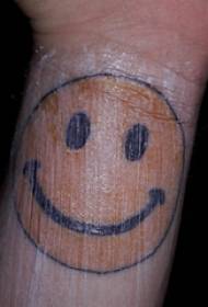 Emoji tattoo girl wrist painted emoji tattoo picture