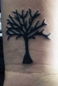 الرسغ شجرة سوداء صغيرة نمط الوشم