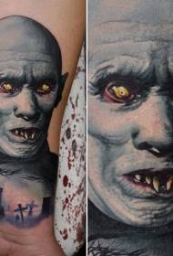 Lebo Horror Movie Colour Vampire Monster Tattoo