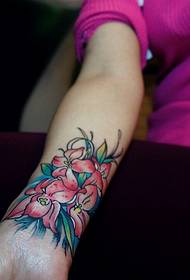 fresh lily Arm tattoo