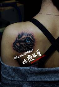 Shanghai tattoo showkuva tumma tuoksu tatuointi toimii: tyttö takaisin tatuointi